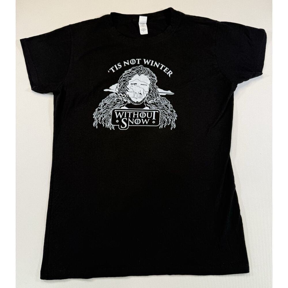 Game of Thrones T-Shirt Women XL Tis Not Winter Without Snow Stark Tee